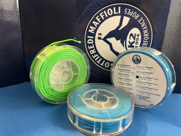 Assorted fluo Dyneema spools - 3 pcs